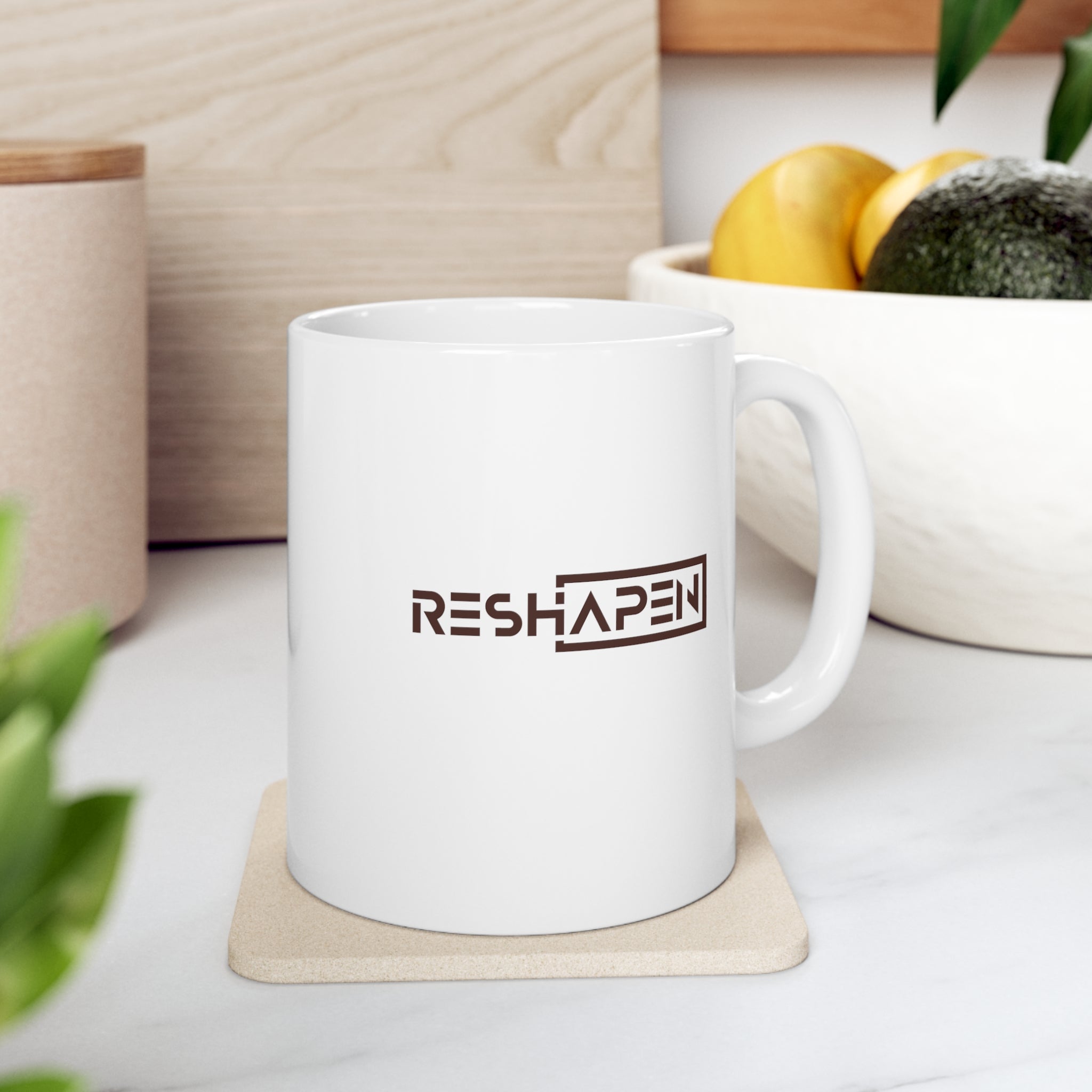 A person working hard to better his/herself - Ceramic Mug 11oz - Self-Made Woman #6 - Breakthrough Collection