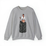 A person working hard to better his/herself - Self-Made Sweatshirt Heavy Blend™ Crewneck - woman #1 - Breakthrough Collection