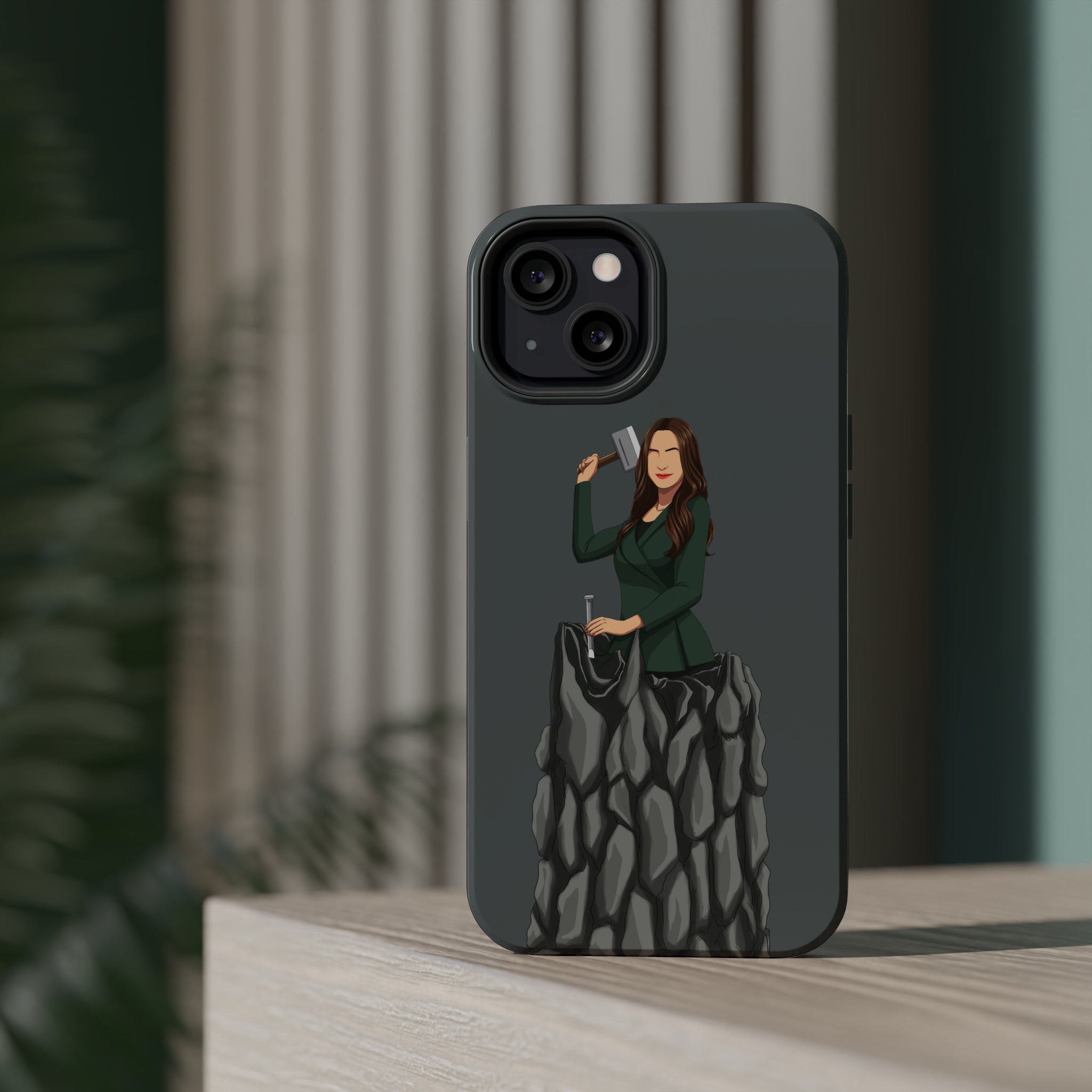A person working hard to better his/herself - MagSafe Tough Case - self-made woman #5 - Breakthrough Collection