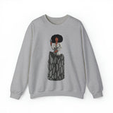 A person working hard to better his/herself - Self-Made Sweatshirt Heavy Blend™ Crewneck - woman #6 - Breakthrough Collection