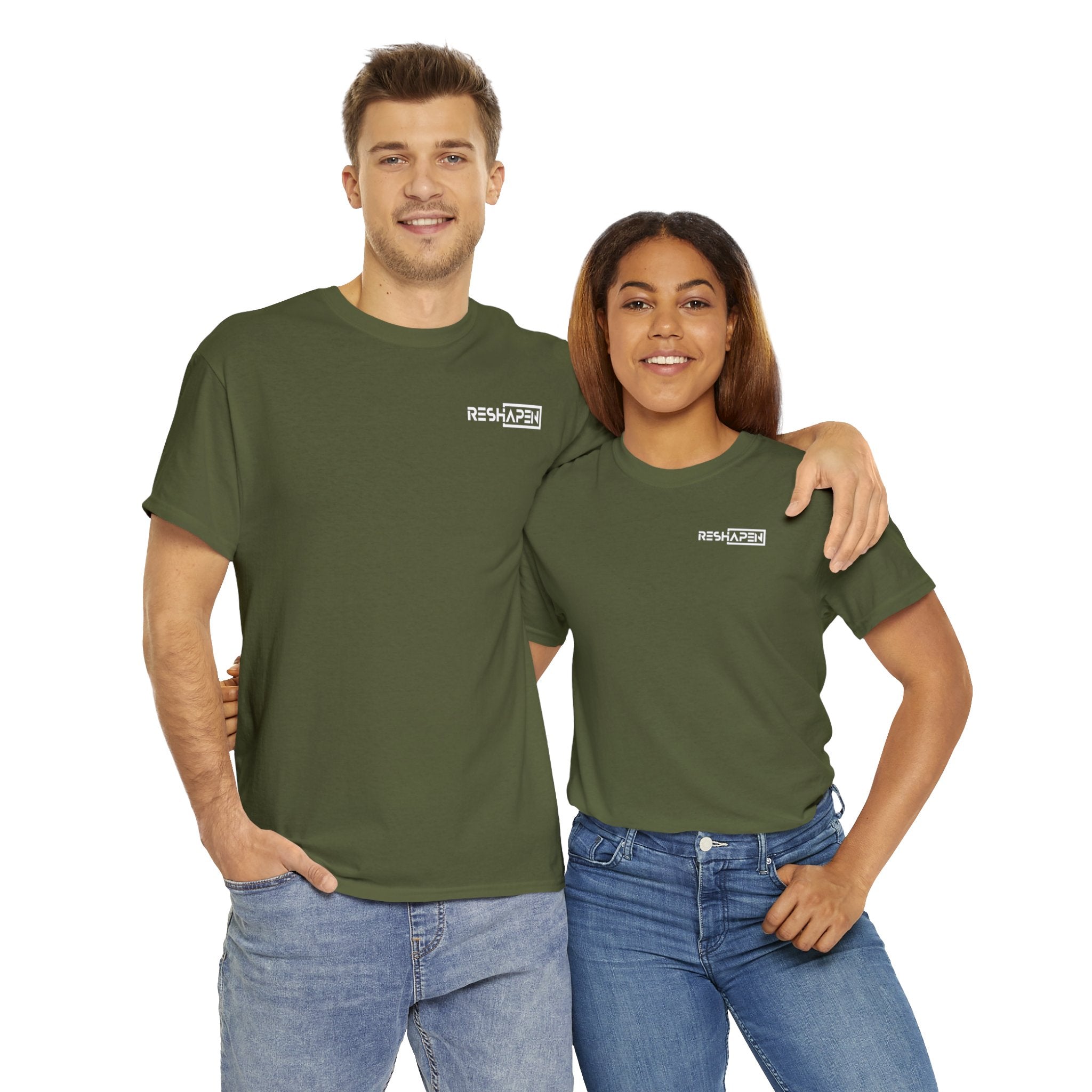 A person working hard to better his/herself - Heavy Cotton Self-Made T-shirt - Reshapen