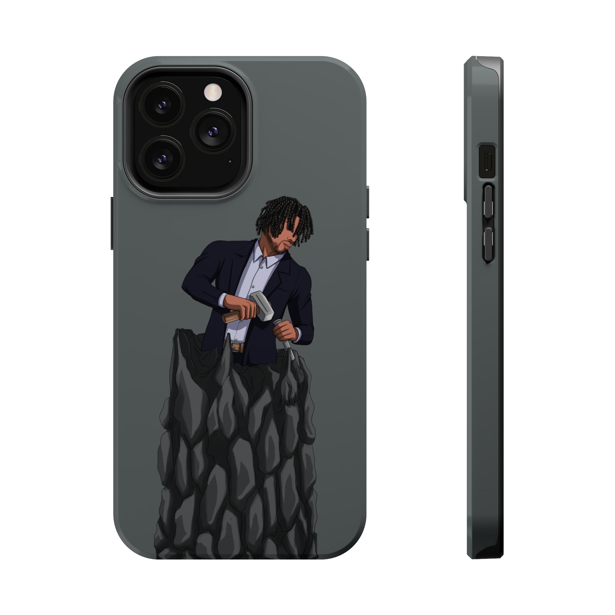 A person working hard to better his/herself - MagSafe Tough Case - Self-Made Man #4 - Breakthrough Collection