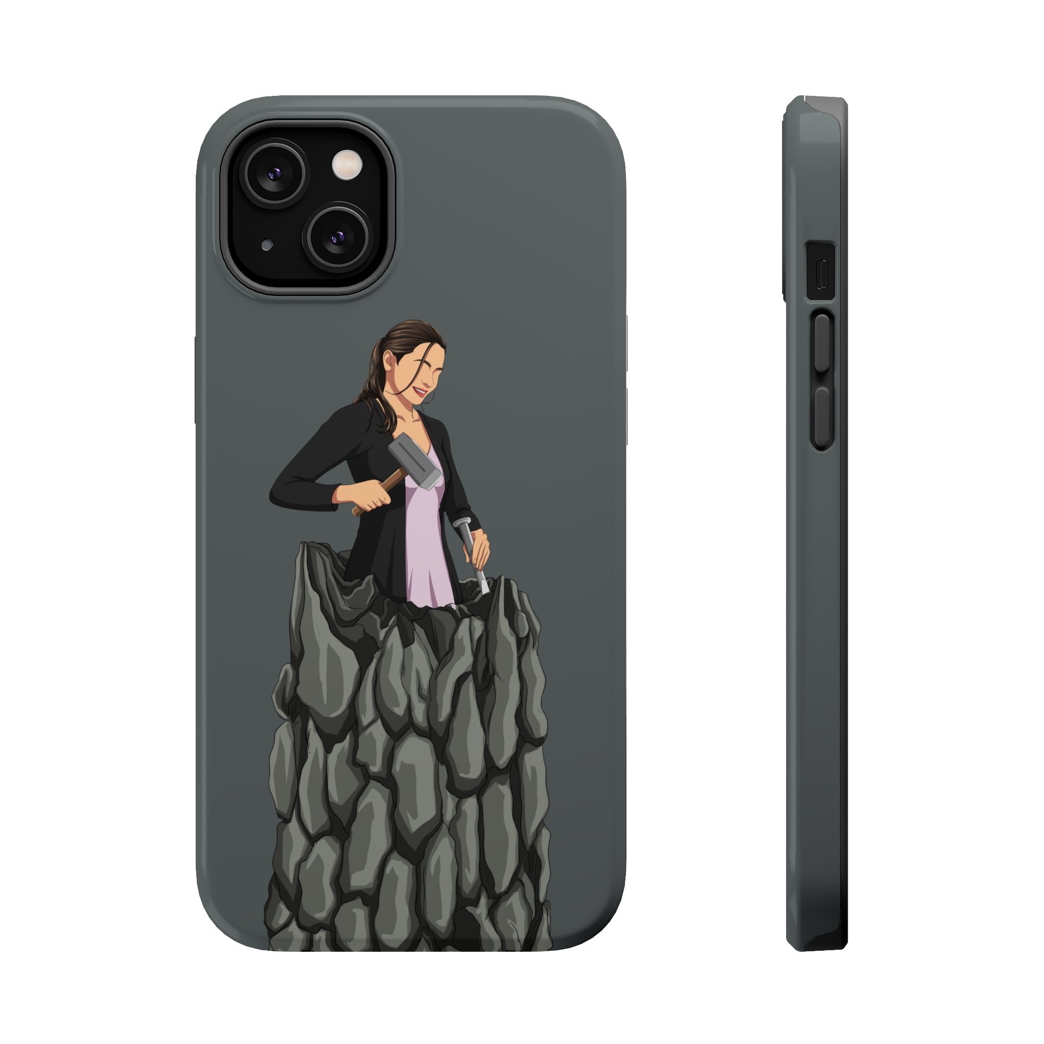 A person working hard to better his/herself - MagSafe Tough Case - self-made woman #8 - Breakthrough Collection
