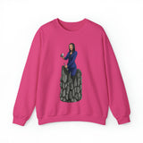 A person working hard to better his/herself - Self-Made Sweatshirt Heavy Blend™ Crewneck - woman #2 - Breakthrough Collection