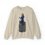A person working hard to better his/herself - Self-Made Sweatshirt Heavy Blend™ Crewneck - woman #2 - Breakthrough Collection
