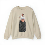 A person working hard to better his/herself - Self-Made Sweatshirt Heavy Blend™ Crewneck - woman #1 - Breakthrough Collection