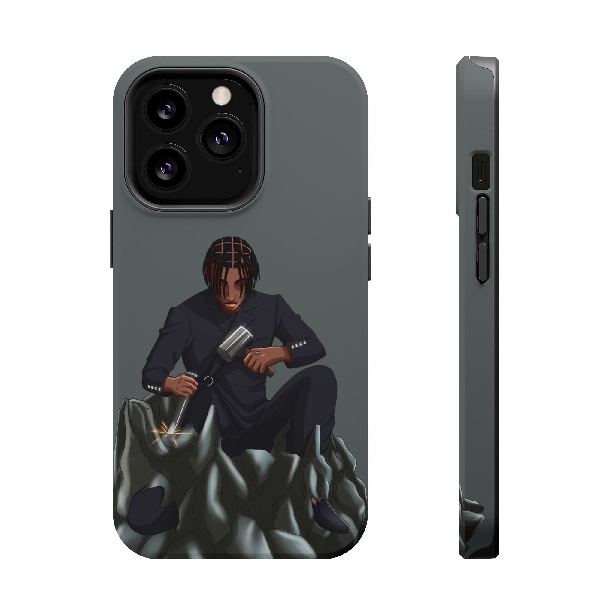 A person working hard to better his/herself - MagSafe Tough Case - Self-Made Man #13 - Breakthrough Collection
