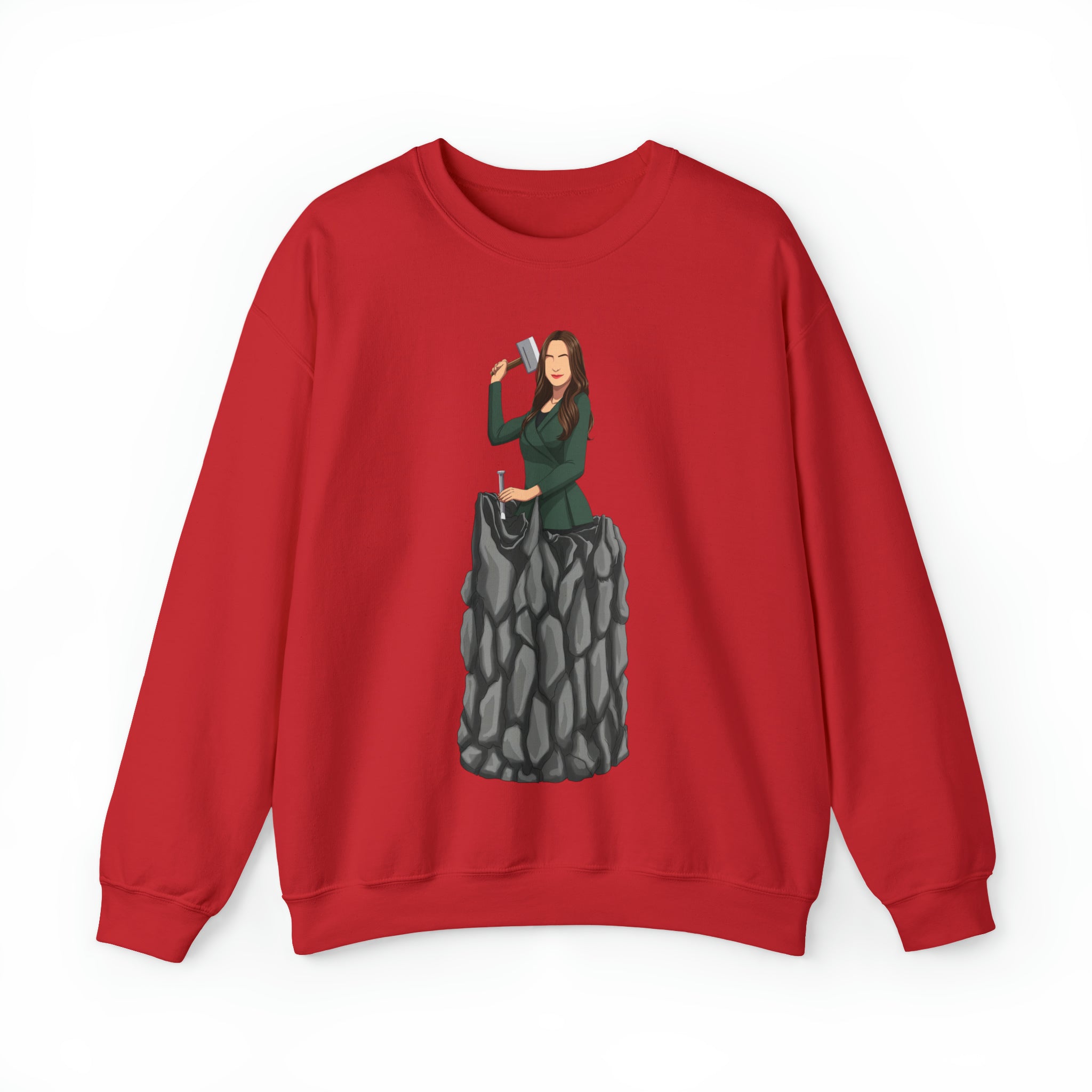 A person working hard to better his/herself - Self-Made Sweatshirt Heavy Blend™ Crewneck - Woman #5