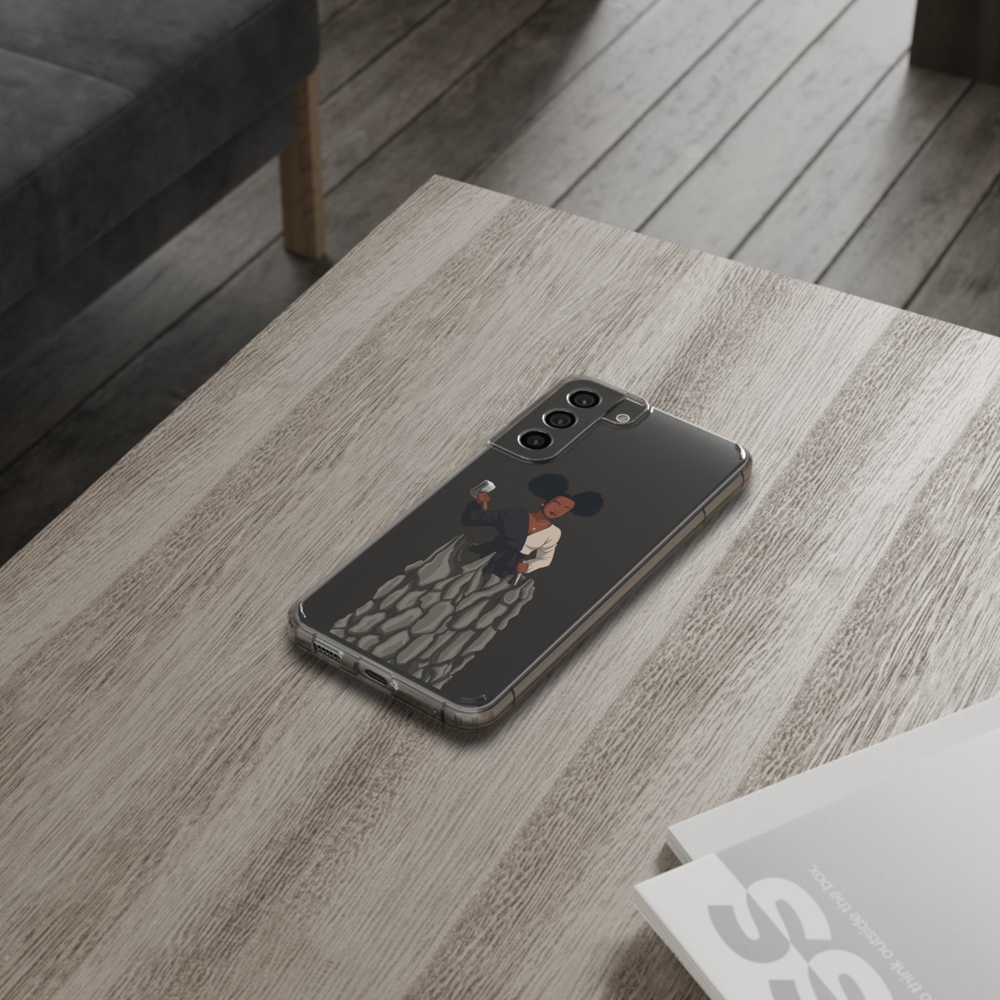 A person working hard to better his/herself - Clear Case - Self-Made Woman #10 - Breakthrough Collection