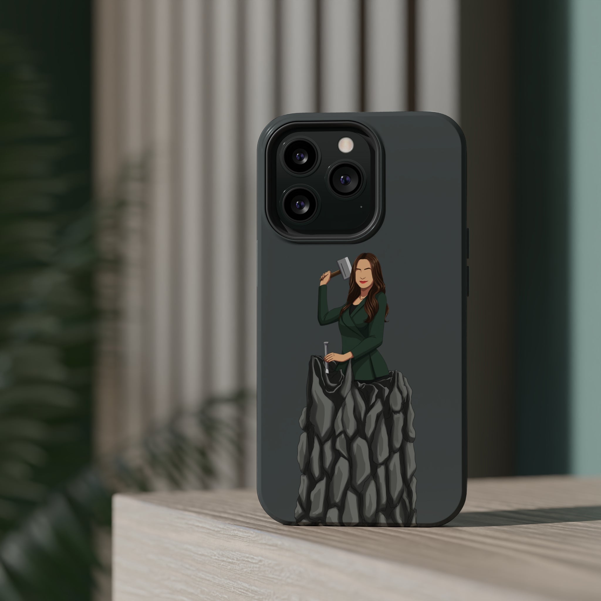 A person working hard to better his/herself - MagSafe Tough Case - self-made woman #5 - Breakthrough Collection