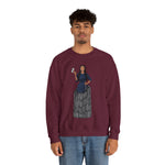 A person working hard to better his/herself - Self-Made Sweatshirt Heavy Blend™ Crewneck - woman #9 - Breakthrough Collection