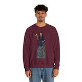 A person working hard to better his/herself - Self-Made Sweatshirt Heavy Blend™ Crewneck - woman #9 - Breakthrough Collection