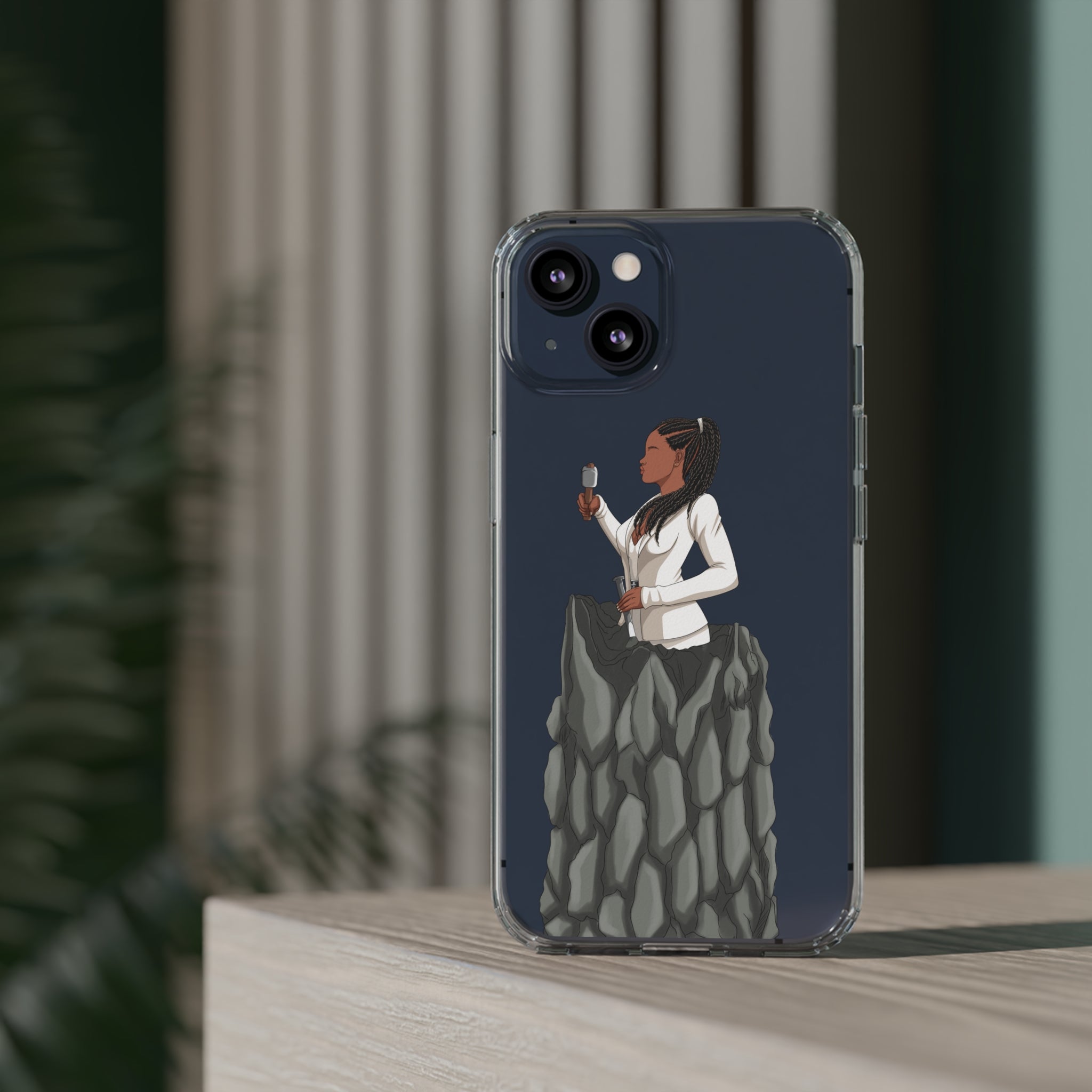 A person working hard to better his/herself - Clear Case - Self-Made Woman #4 - Breakthrough Collection