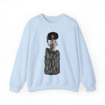 A person working hard to better his/herself - Self-Made Sweatshirt Heavy Blend™ Crewneck - woman #6 - Breakthrough Collection