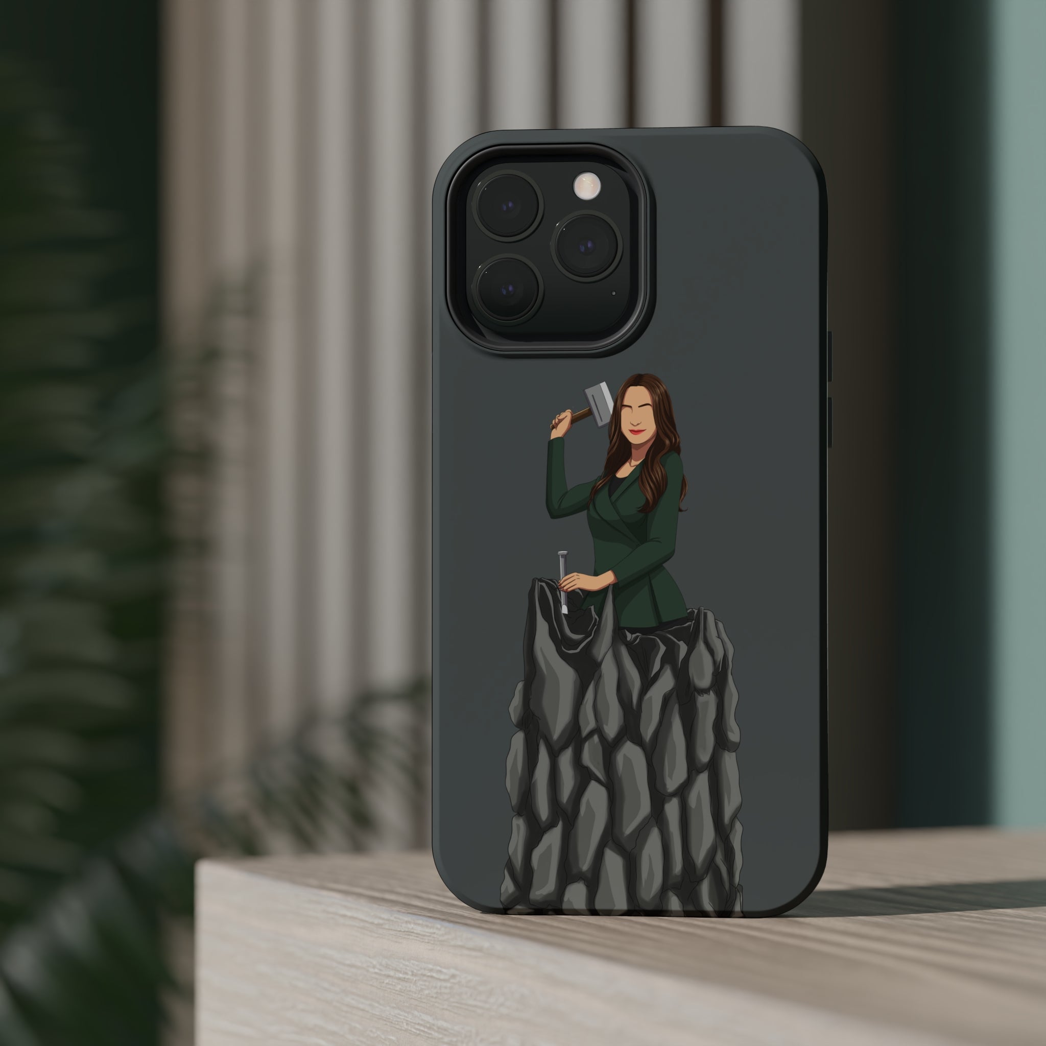 A person working hard to better his/herself - MagSafe Tough Case - self-made woman #5 - Breakthrough Collection
