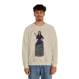 A person working hard to better his/herself - Self-Made Sweatshirt Heavy Blend™ Crewneck - woman #9 - Breakthrough Collection