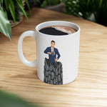 A person working hard to better his/herself - Ceramic Mug 11oz - Self-Made Man #5 - Breakthrough Collection