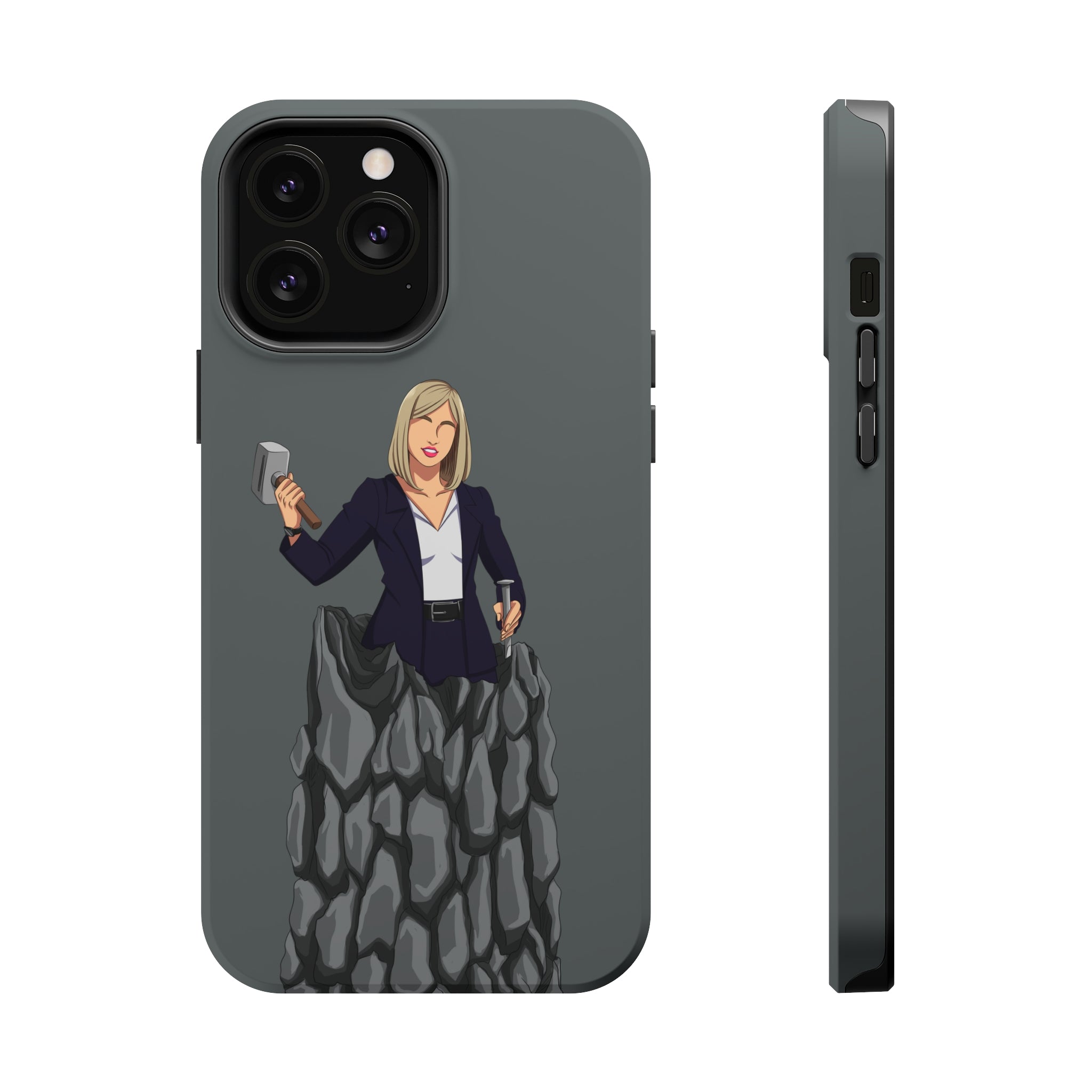 A person working hard to better his/herself - MagSafe Tough Case - self-made woman #3 - Breakthrough Collection