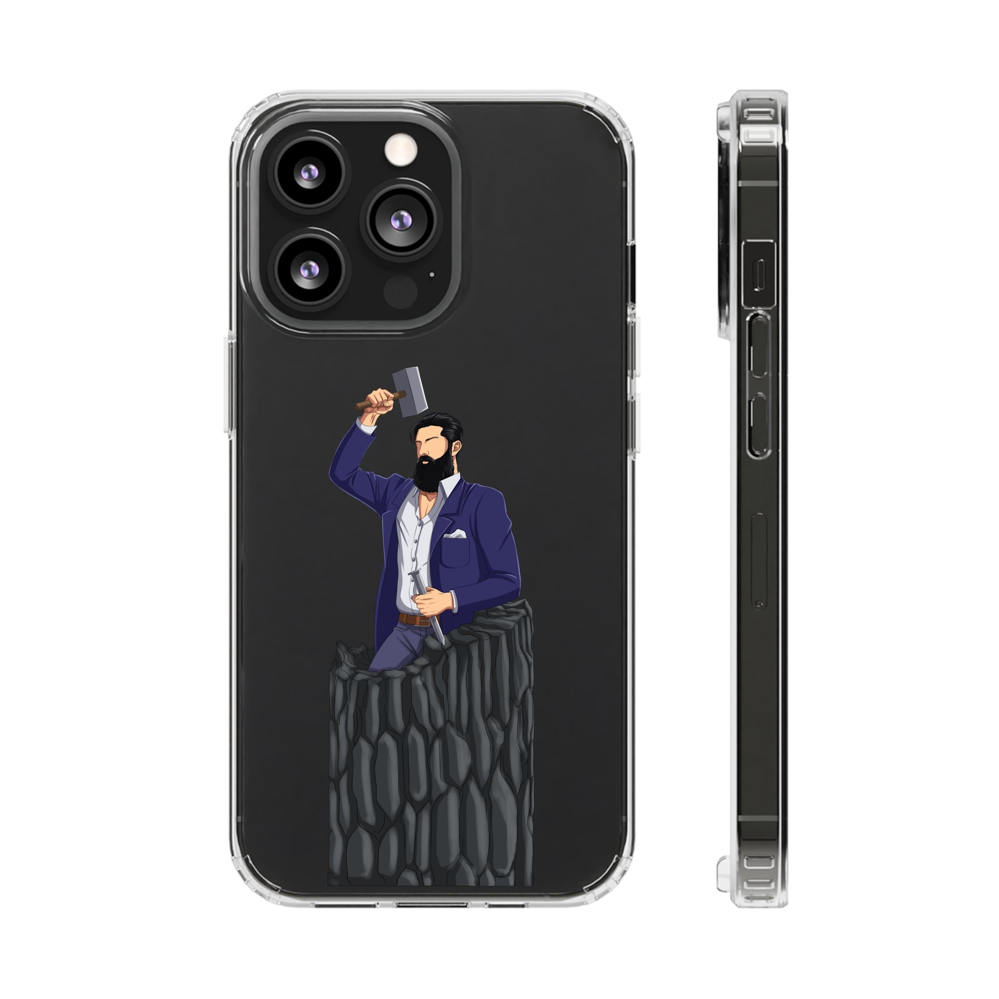 A person working hard to better his/herself - Clear Case - Self-Made Man #12 - Breakthrough Collection