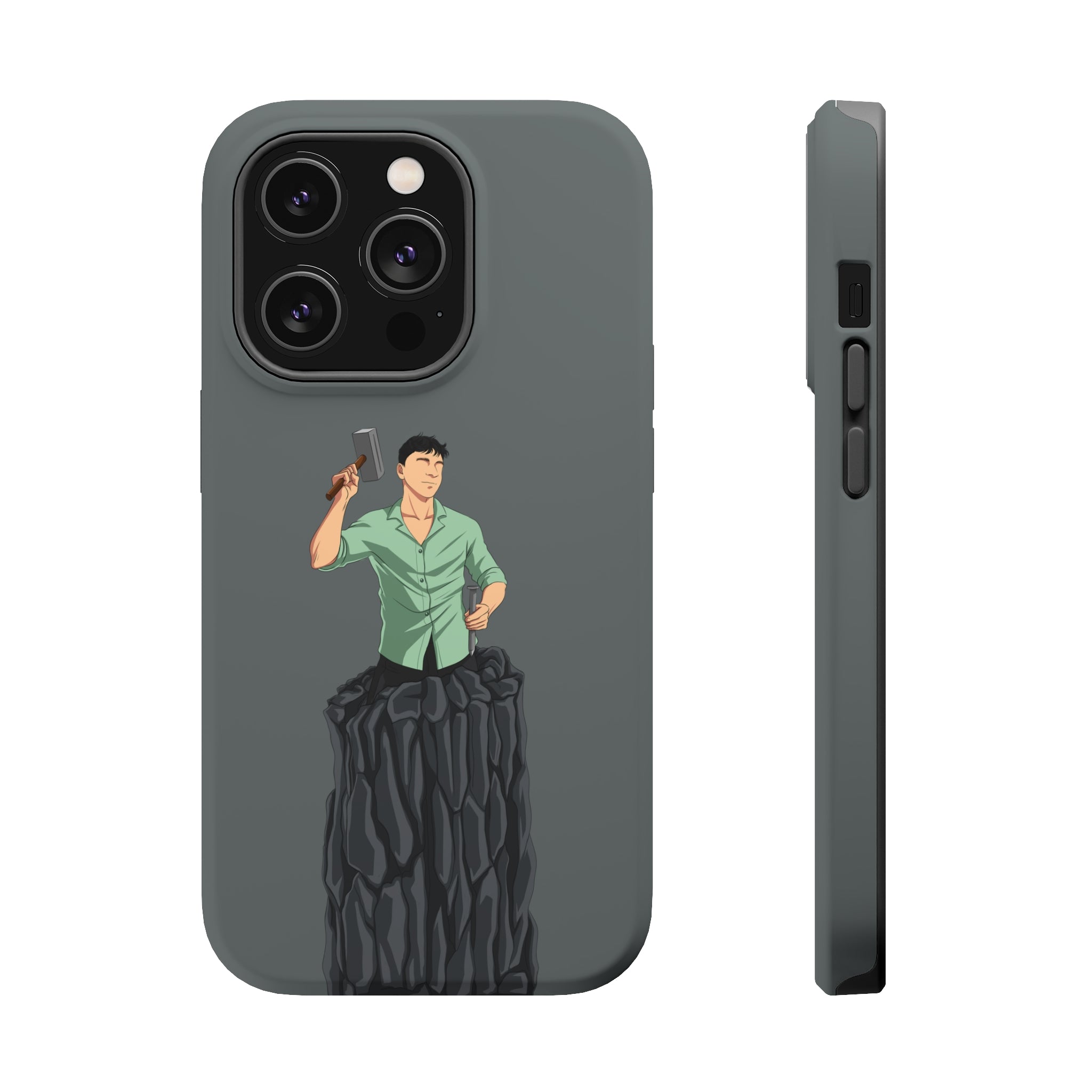 A person working hard to better his/herself - MagSafe Tough Case - Self-Made Man #15 - Breakthrough Collection