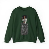 A person working hard to better his/herself - Self-Made Sweatshirt Heavy Blend™ Crewneck - woman #6 - Breakthrough Collection