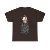 A person working hard to better his/herself - Heavy Cotton Self-Made T-shirt - self-made woman #1 - Breakthrough Collection