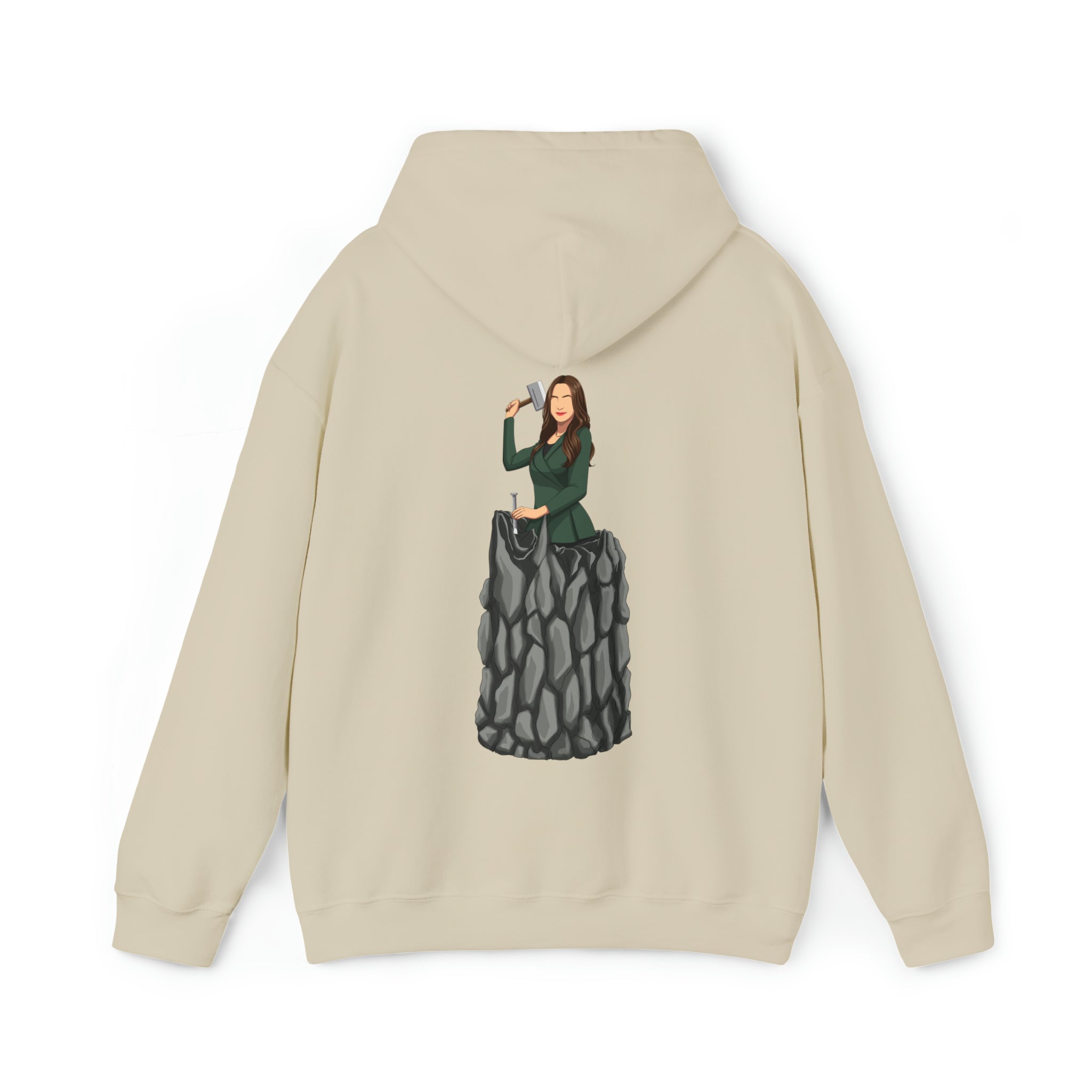 A person working hard to better his/herself - Heavy Blend™ Self-Made Hoodie - woman #5 - Breakthrough Collection