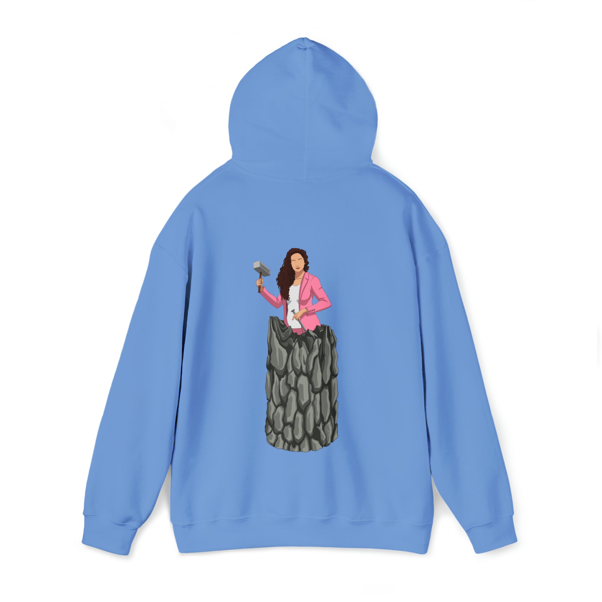 A person working hard to better his/herself - Heavy Blend™ Self-Made Hoodie - woman #13