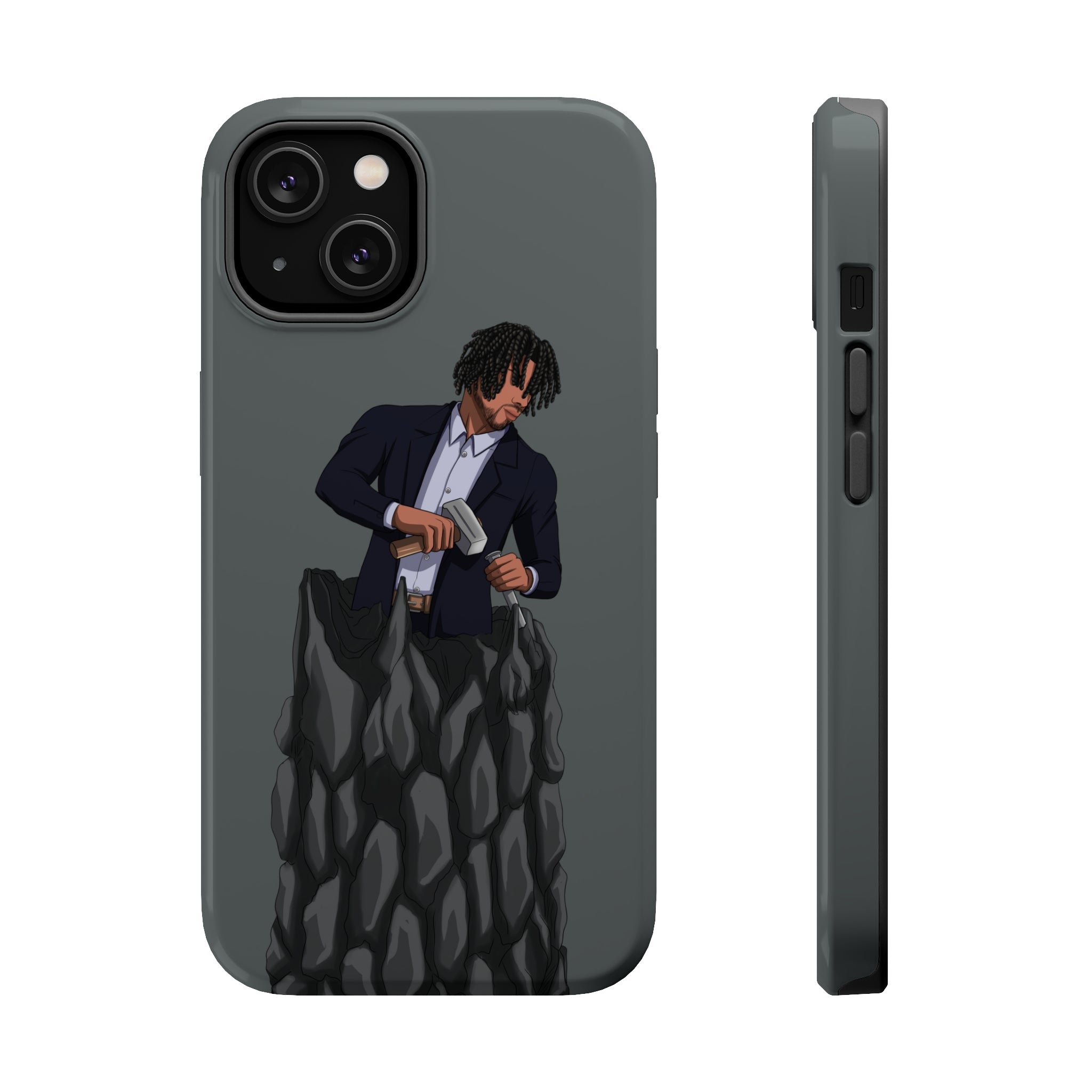 A person working hard to better his/herself - MagSafe Tough Case - Self-Made Man #4 - Breakthrough Collection