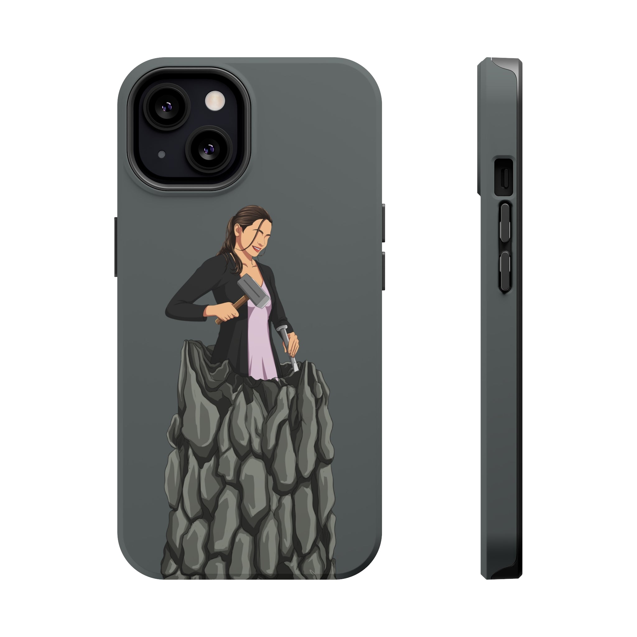 A person working hard to better his/herself - MagSafe Tough Case - self-made woman #8 - Breakthrough Collection