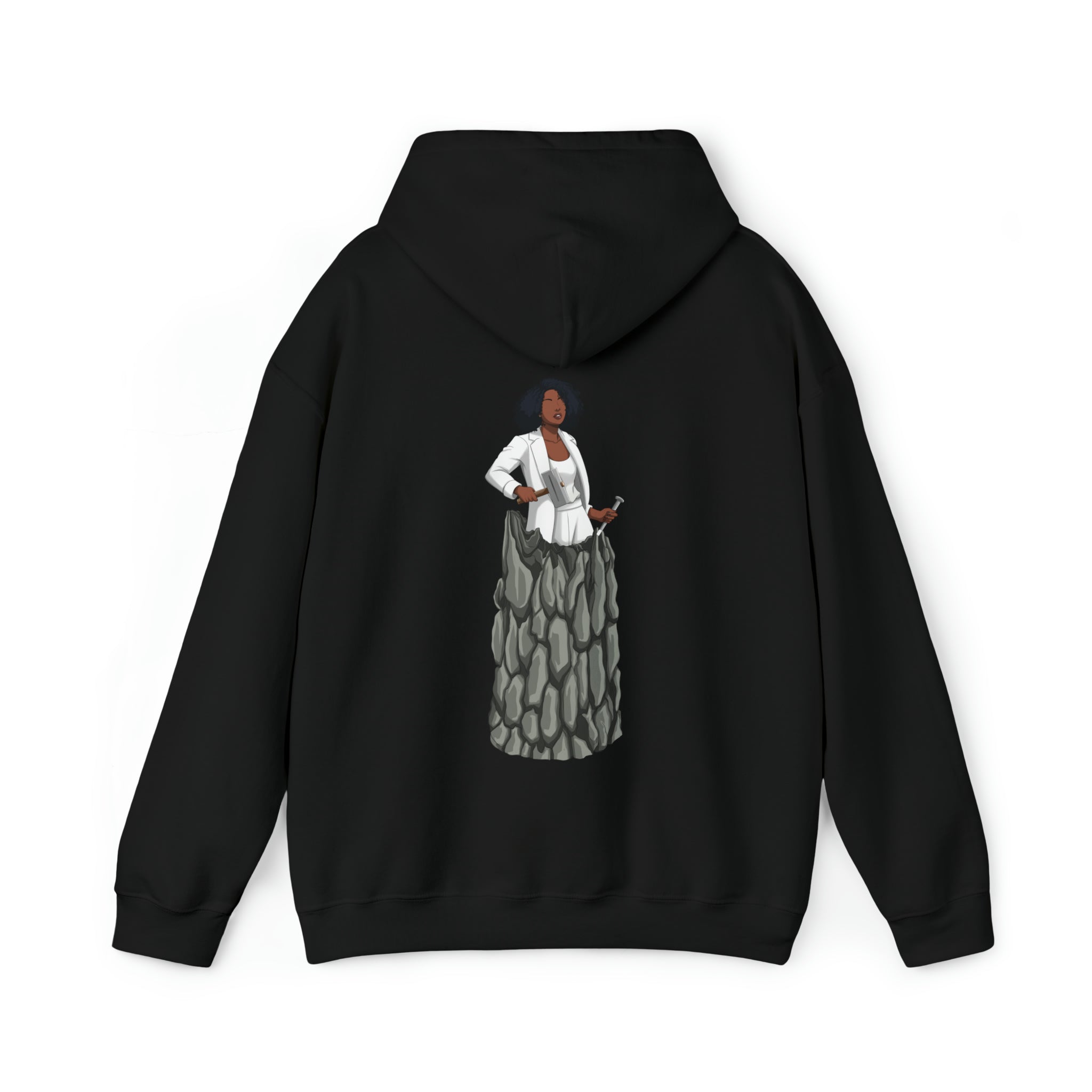 A person working hard to better his/herself - Heavy Blend™ Self-Made Hoodie - Woman #12