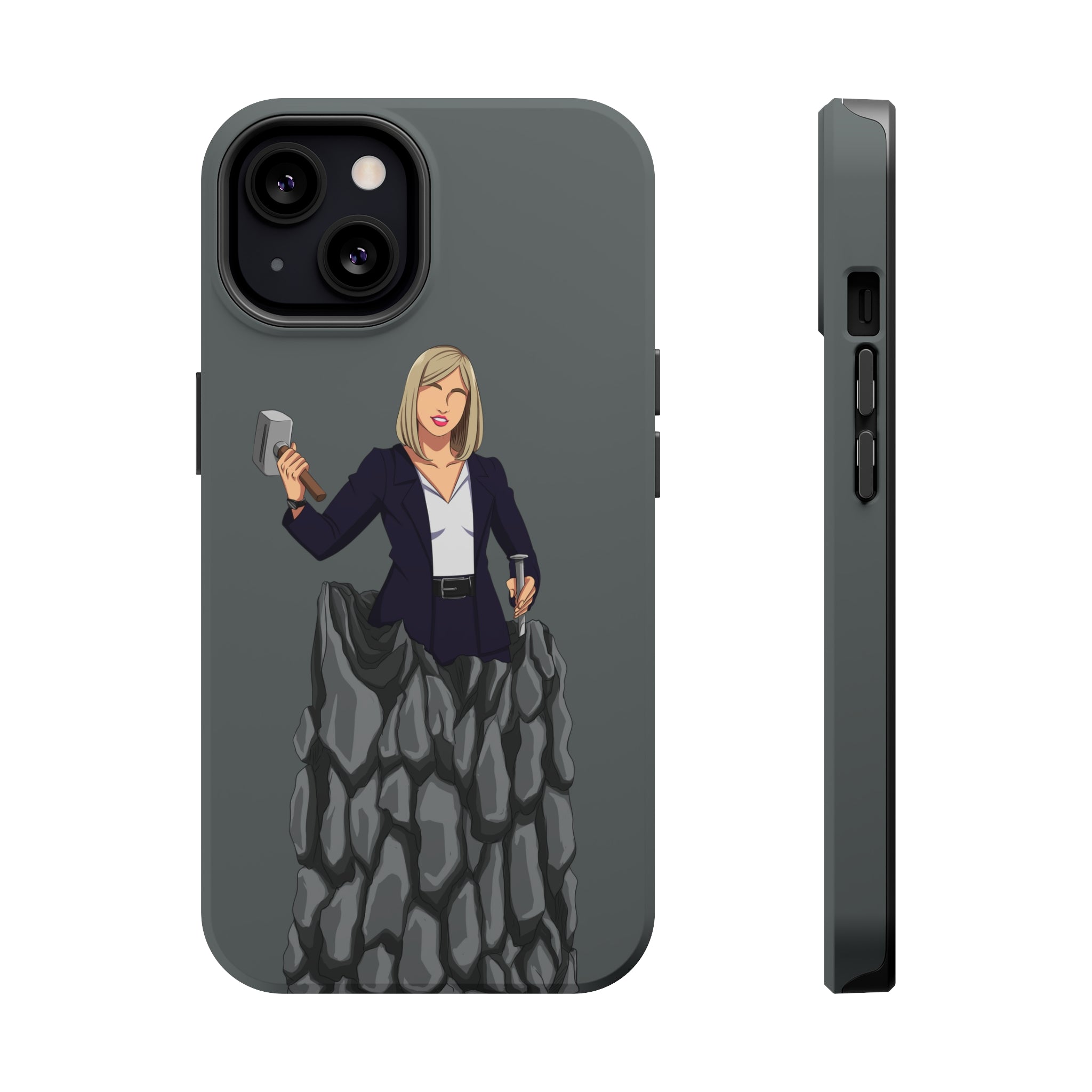 A person working hard to better his/herself - MagSafe Tough Case - self-made woman #3 - Breakthrough Collection