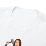 A person working hard to better his/herself - Heavy Cotton Self-Made T-shirt - self-made woman #5 - Breakthrough Collection