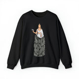 A person working hard to better his/herself - Self-Made Sweatshirt Heavy Blend™ Crewneck - woman #11 - Breakthrough Collection