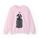 A person working hard to better his/herself - Self-Made Sweatshirt Heavy Blend™ Crewneck - Man #5 - Breakthrough Collection
