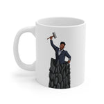 A person working hard to better his/herself - Ceramic Coffee Mug 11oz - Self-Made Man #1 - Breakthrough Collection