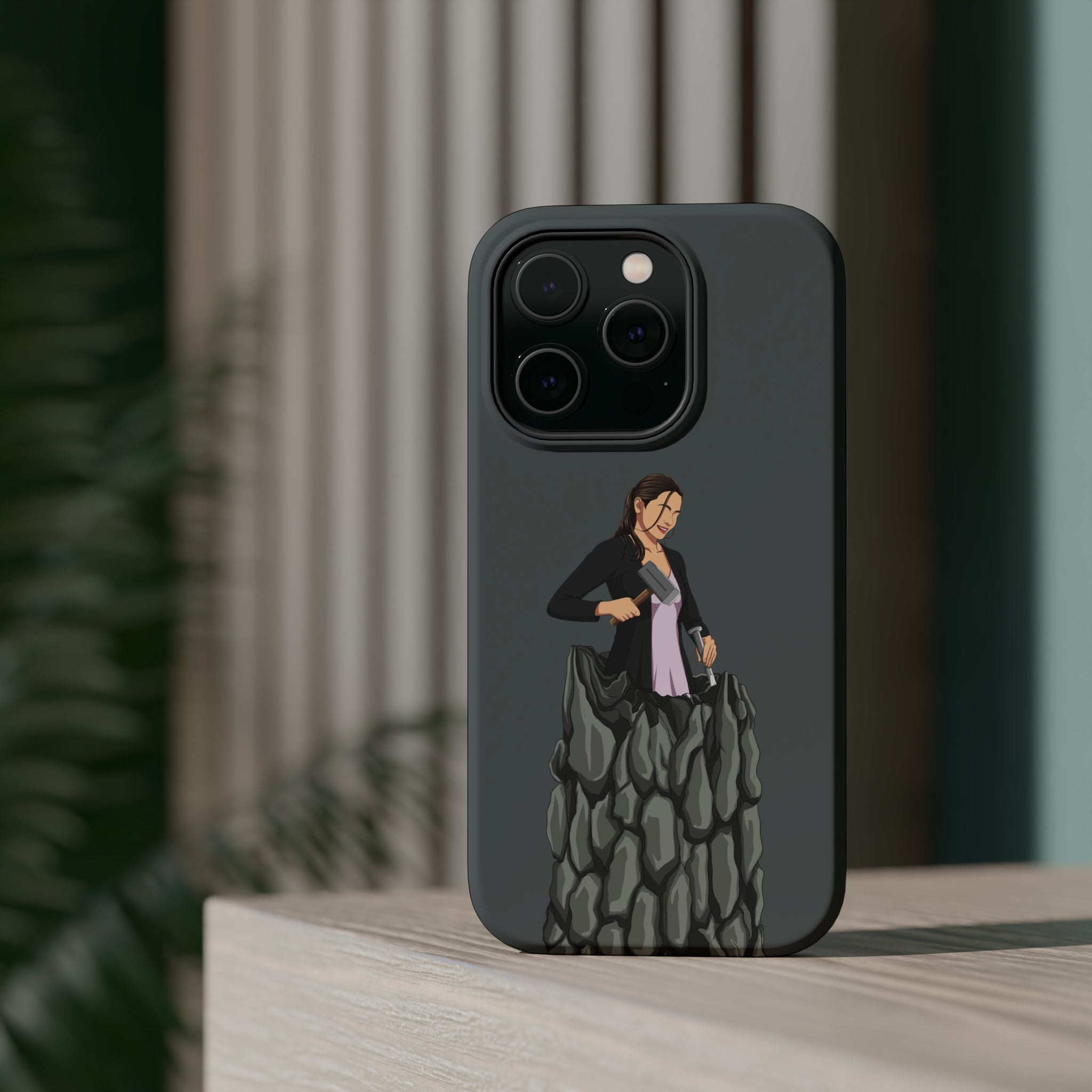 A person working hard to better his/herself - MagSafe Tough Case - self-made woman #8 - Breakthrough Collection