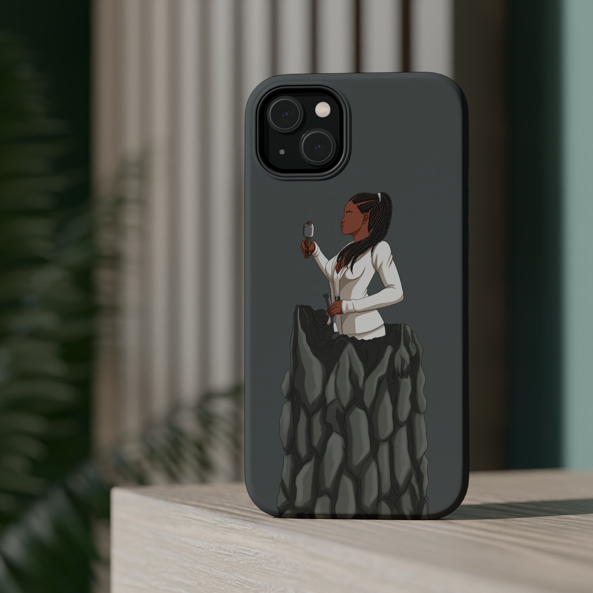 A person working hard to better his/herself - MagSafe Tough Case - self-made woman #4 - Breakthrough Collection