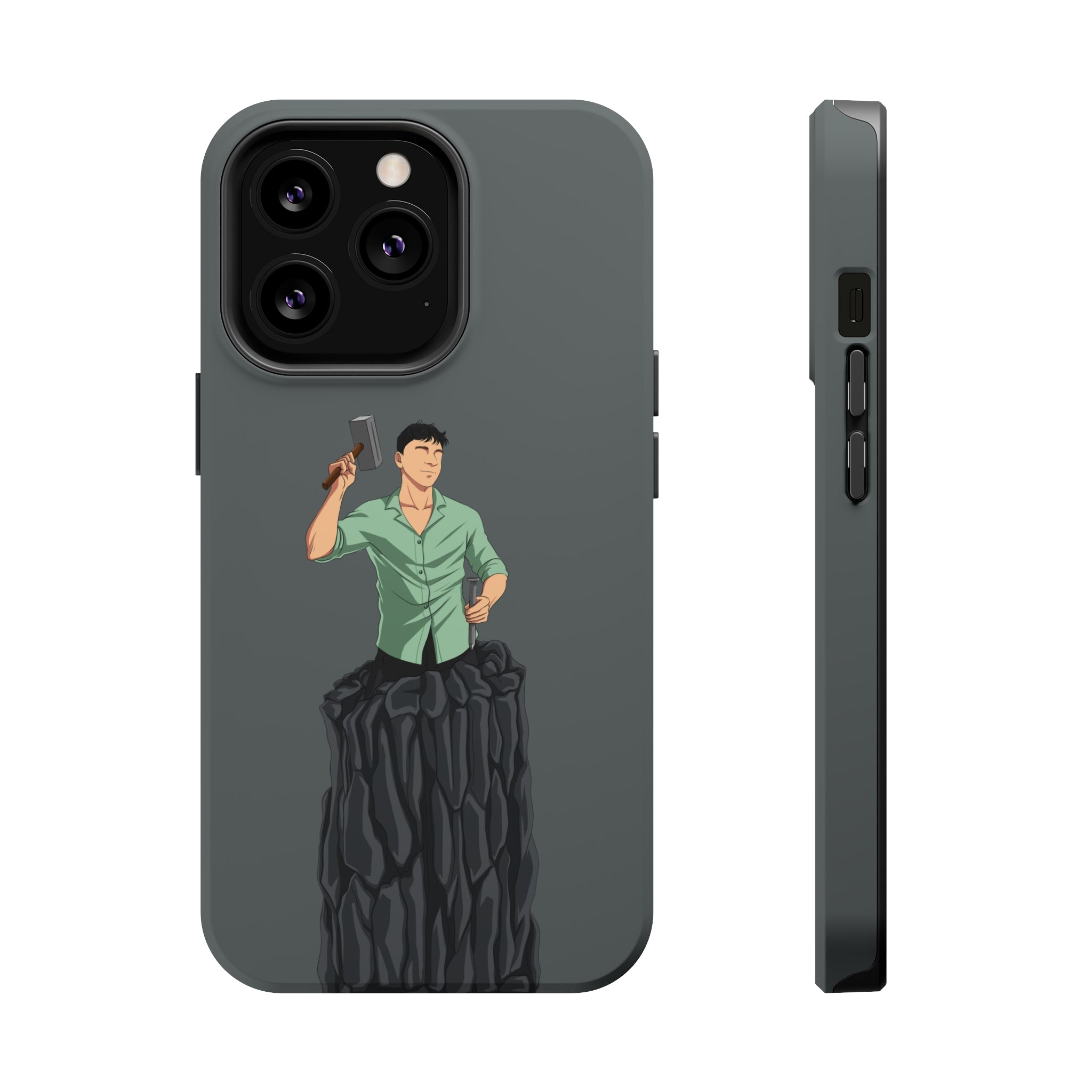 A person working hard to better his/herself - MagSafe Tough Case - Self-Made Man #15 - Breakthrough Collection