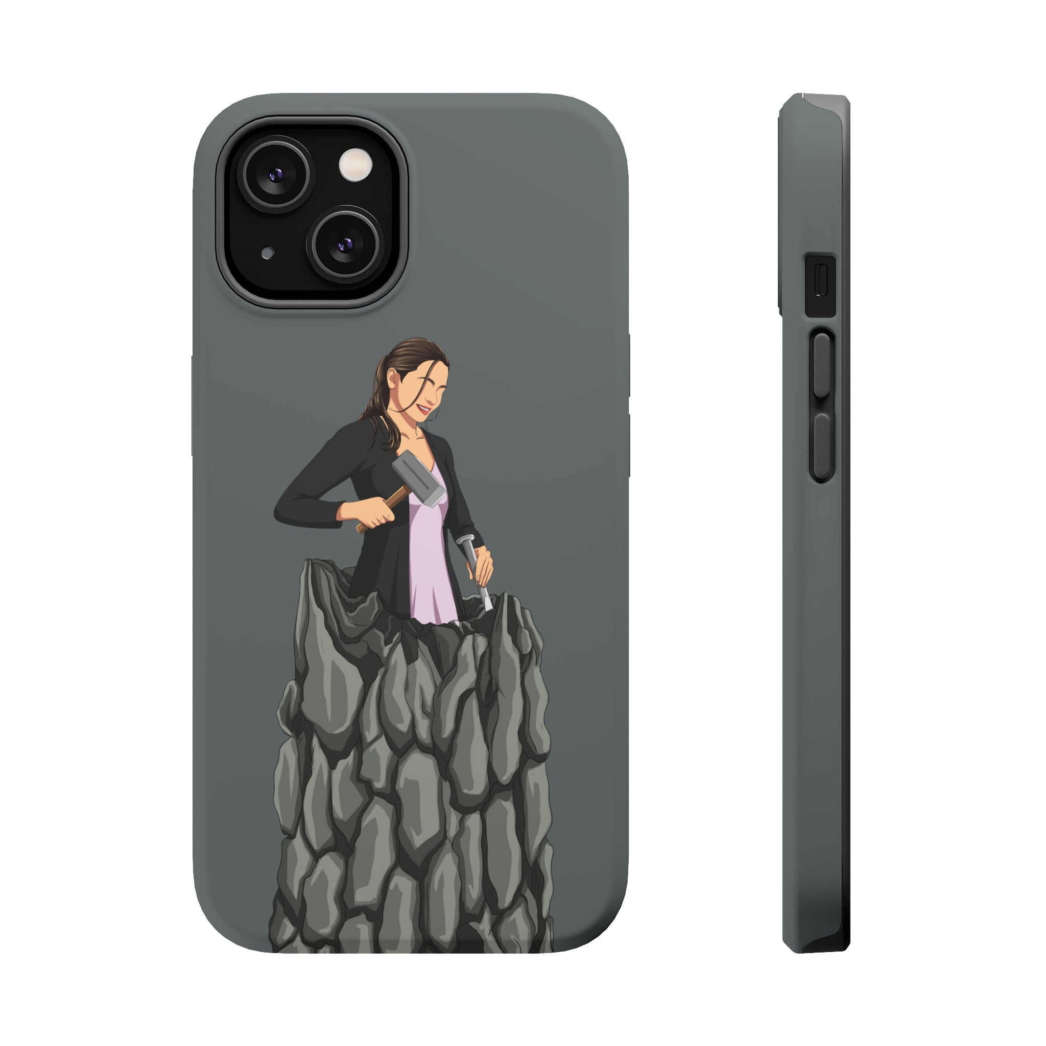 A person working hard to better his/herself - MagSafe Tough Case - self-made woman #8 - Breakthrough Collection