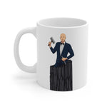A person working hard to better his/herself - Ceramic Mug 11oz - Self-Made Man #16