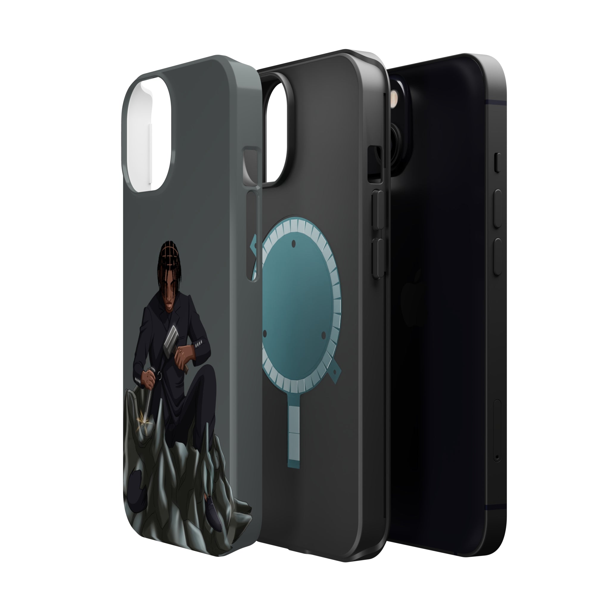 A person working hard to better his/herself - MagSafe Tough Case - Self-Made Man #13 - Breakthrough Collection