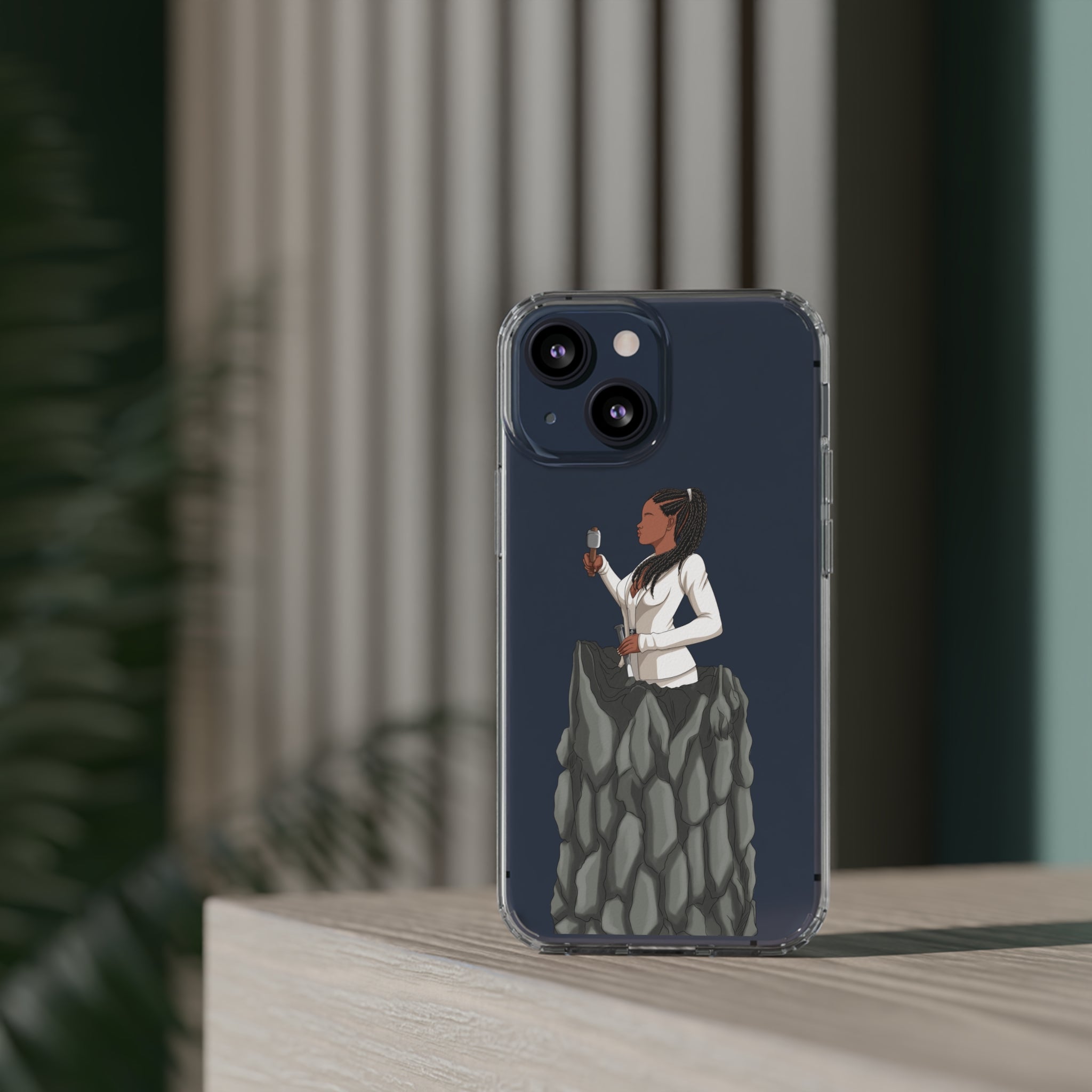 A person working hard to better his/herself - Clear Case - Self-Made Woman #4 - Breakthrough Collection