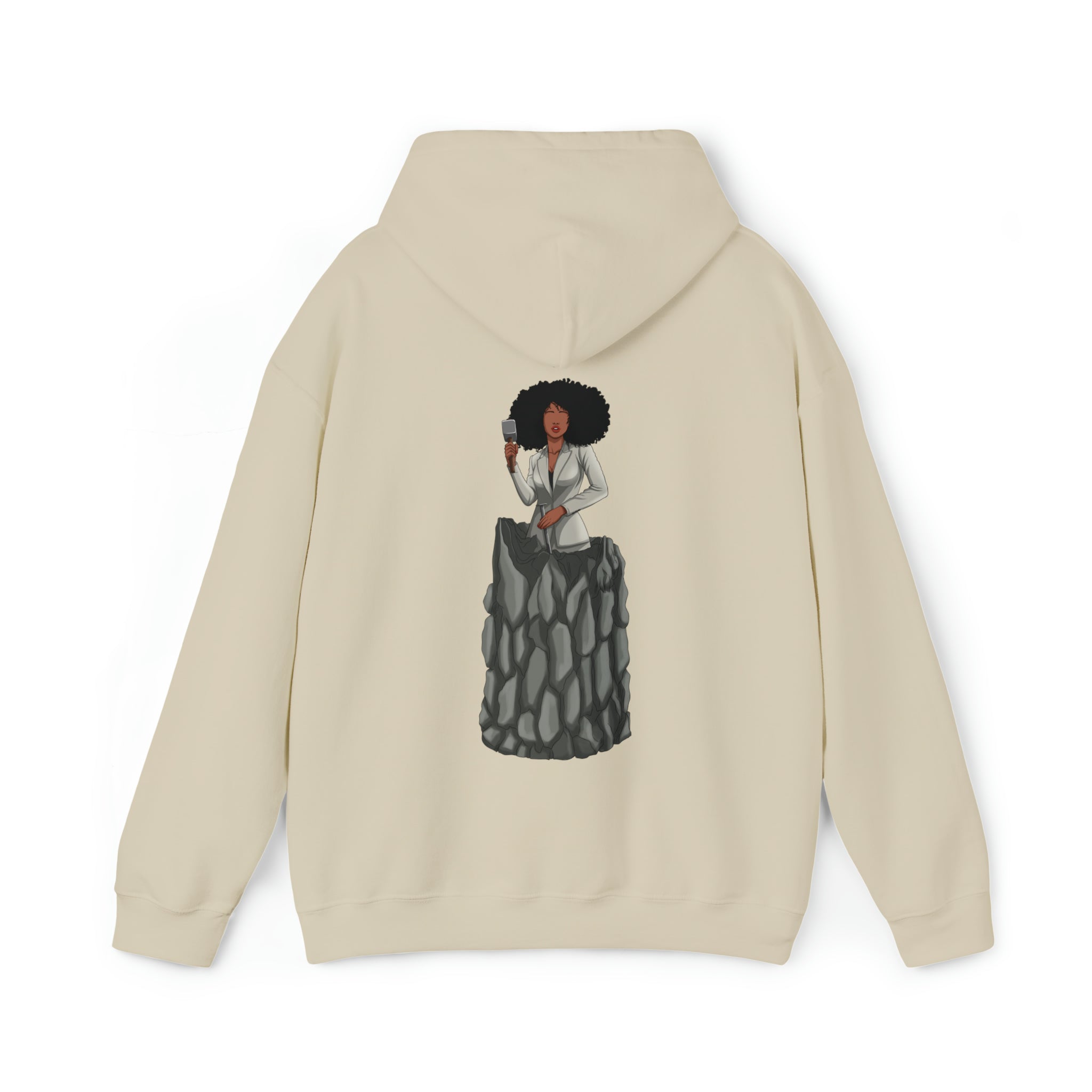 A person working hard to better his/herself - Heavy Blend™ Self-Made Hoodie - Woman #6