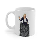 A person working hard to better his/herself - Ceramic Mug 11oz - Self-Made Woman #3 - Breakthrough Collection