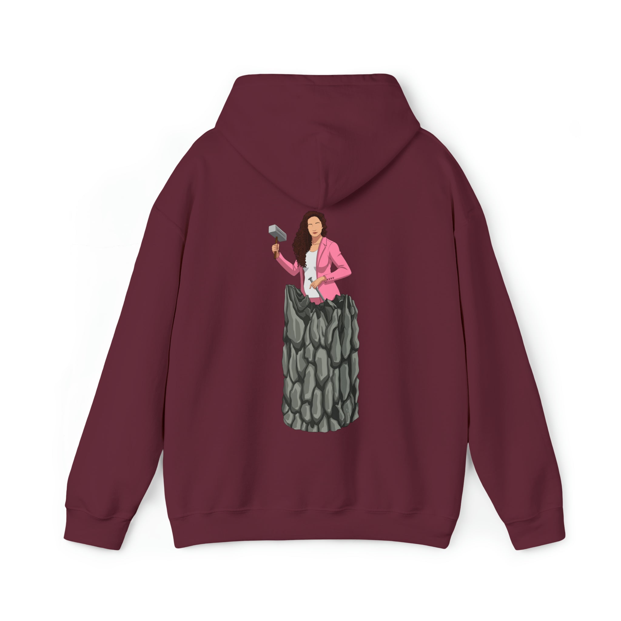 A person working hard to better his/herself - Heavy Blend™ Self-Made Hoodie - woman #13