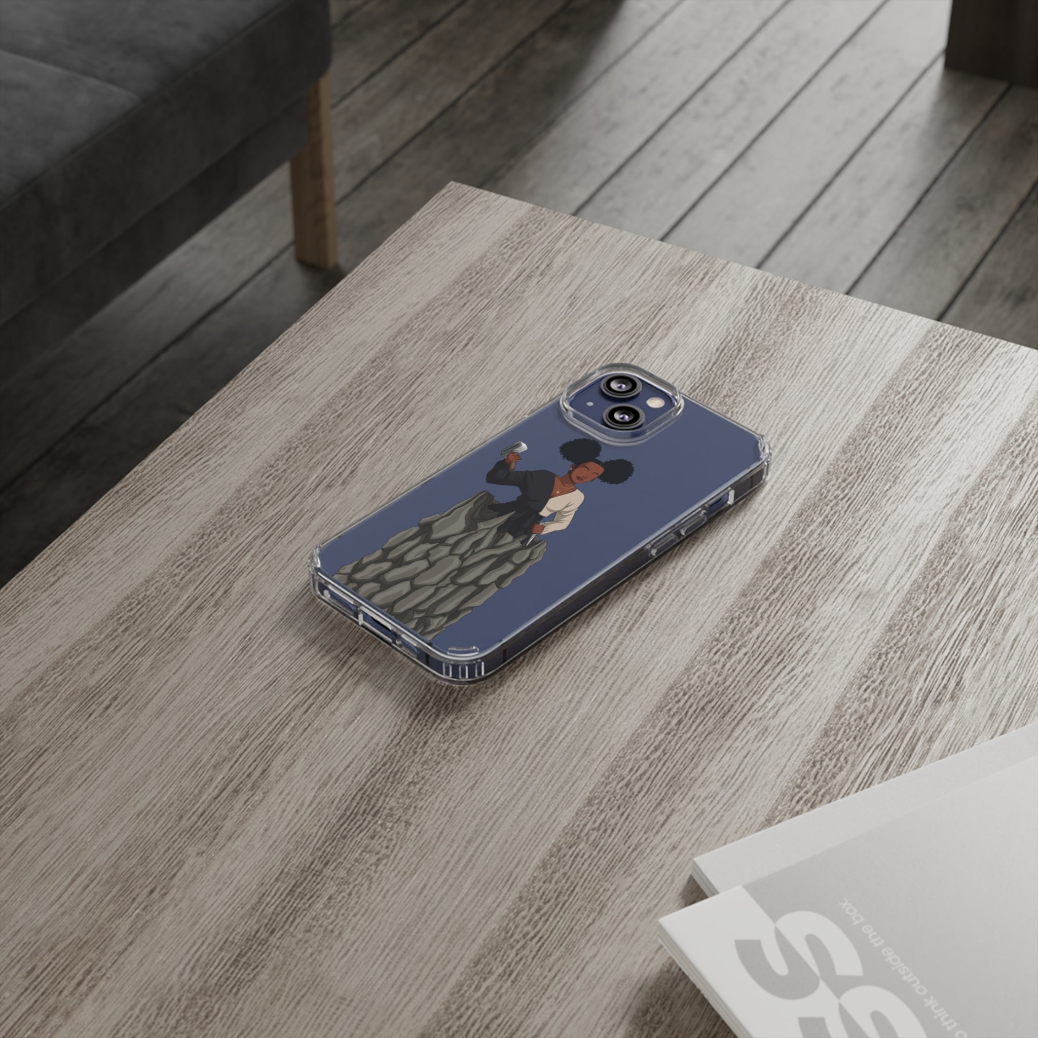 A person working hard to better his/herself - Clear Case - Self-Made Woman #10 - Breakthrough Collection
