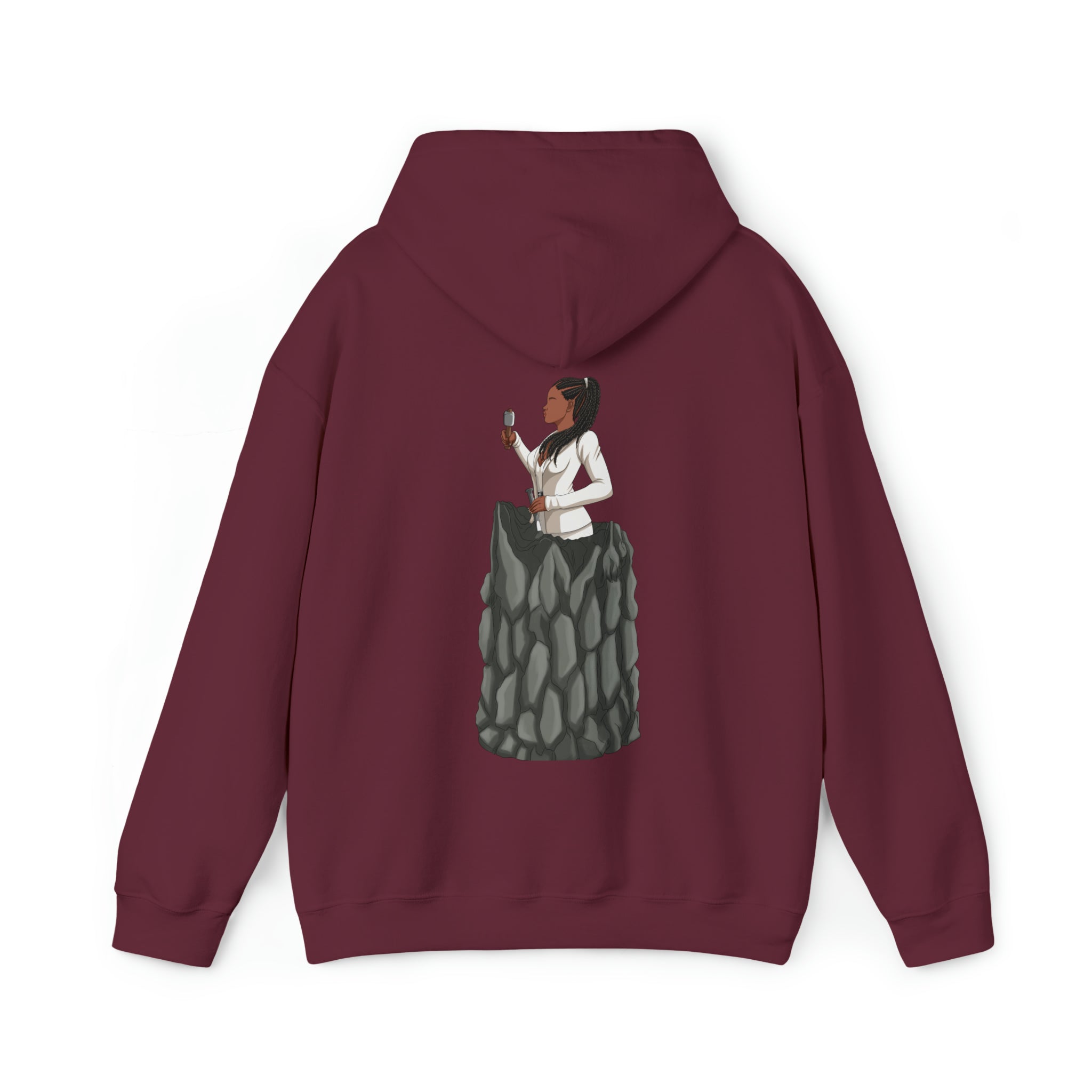 A person working hard to better his/herself - Heavy Blend™ Self-Made Hoodie - woman #4 - Breakthrough Collection