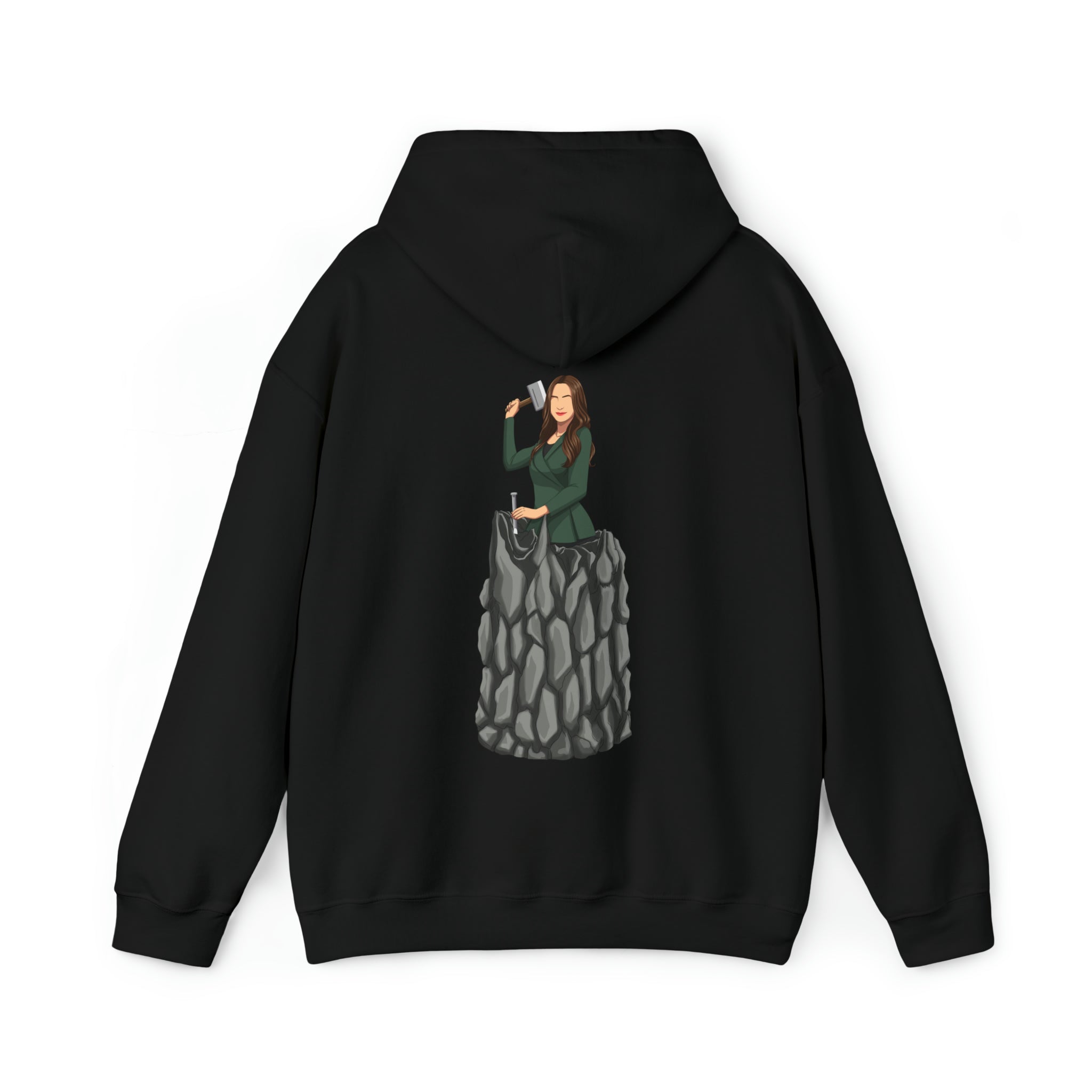 A person working hard to better his/herself - Heavy Blend™ Self-Made Hoodie - woman #5 - Breakthrough Collection
