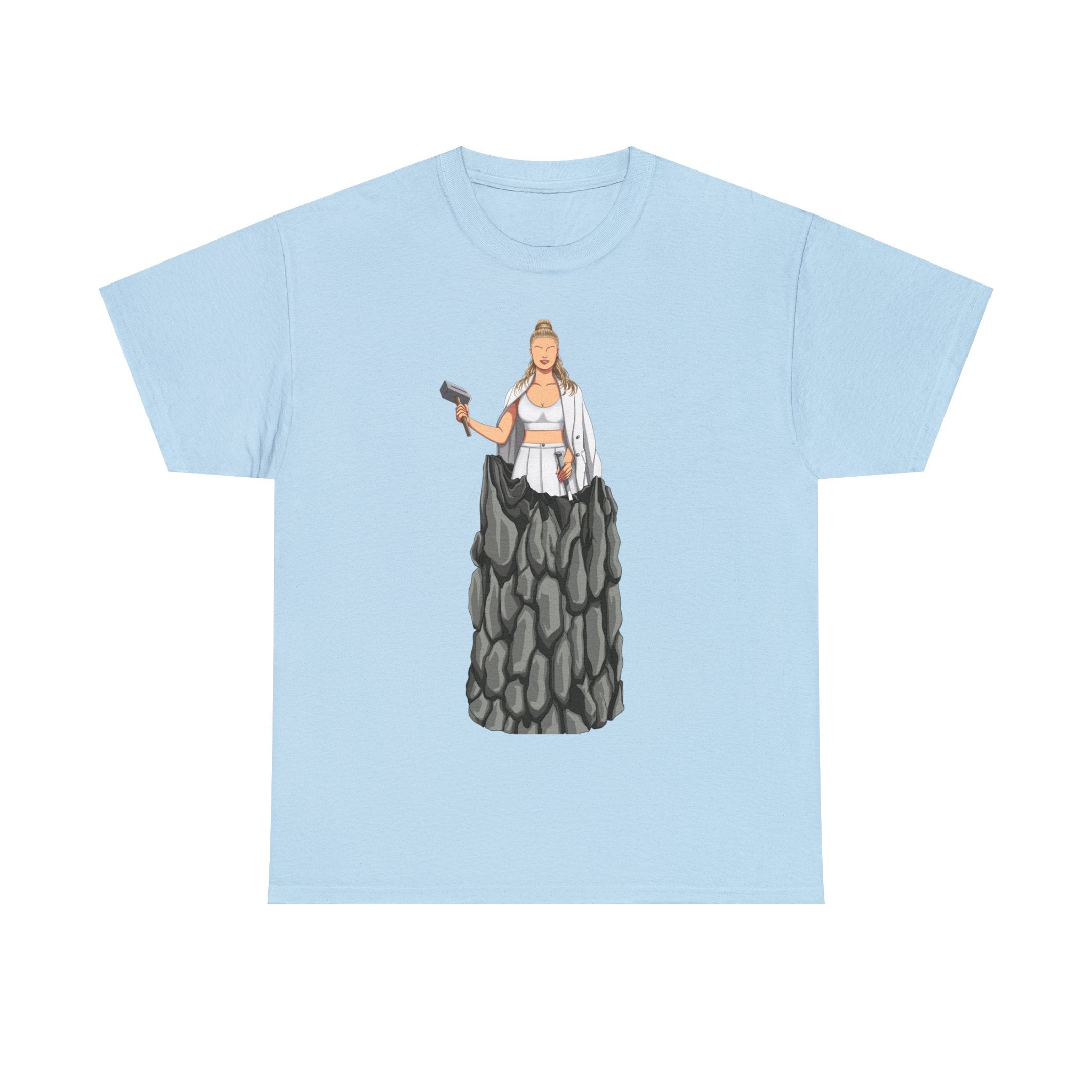 A person working hard to better his/herself - Heavy Cotton Self-Made T-shirt - Woman #11